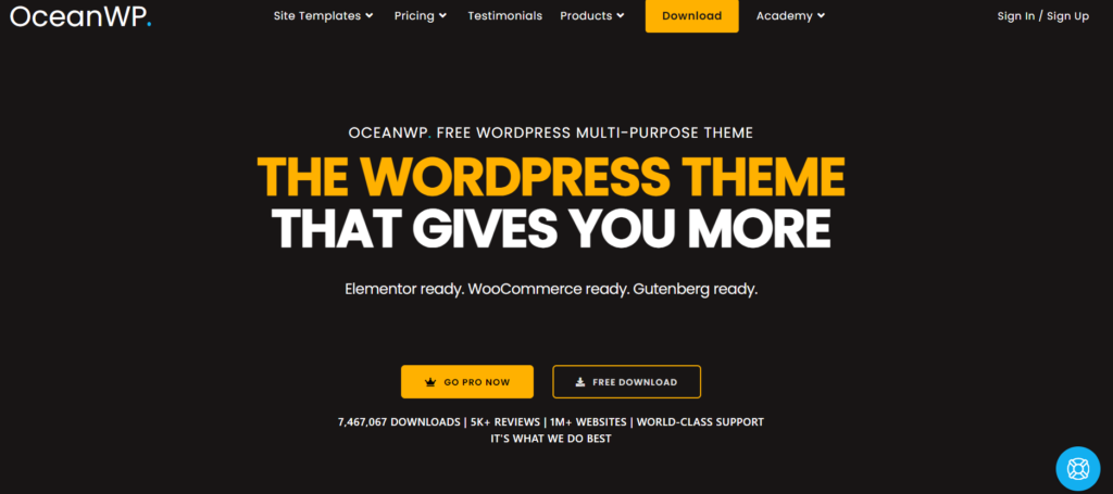 OceanWP mutlipurposentheme - Best e-commerce theme